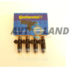 Форсунка паливна ВАЗ 2110-12, 2170, 1118 (16 кл. 1,6 л) н/з, блакитна, тонка ( Siemens)