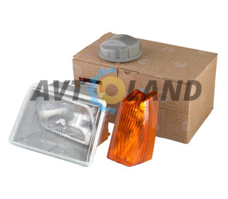 Фара ЗАЗ 1102 левая желтый указатель,ESER