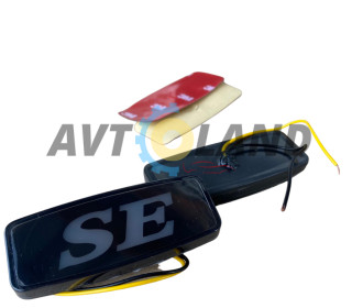 Диодные повторители поворота SE для Лада Приора, Гранта, Калина с надписью желтые