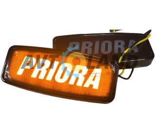 Діодні повторювачі повороту Пріора,2170,2171,72, з написом Priora жовті