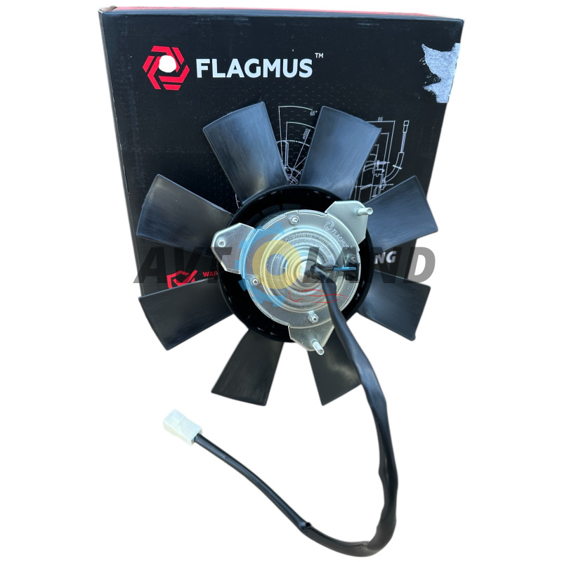 Електровентилятор радіатора ВАЗ 2103, 2108-99, 2110, ГАЗ із крильчаткою, 8 лопатей, Flagmus купити дешево
