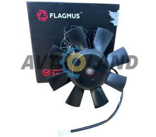 Электровентилятор радиатора ВАЗ 2103, 2108-99, 2110, ГАЗ с крыльчаткой, 8 лопастей, Flagmus
