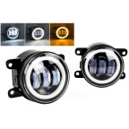 Світлодіодні протитуманні фари 2шт , 3 лінзи, 65W Рено Дастер Логан Ford Mitsubishi Citroen(3.5) купити дешево