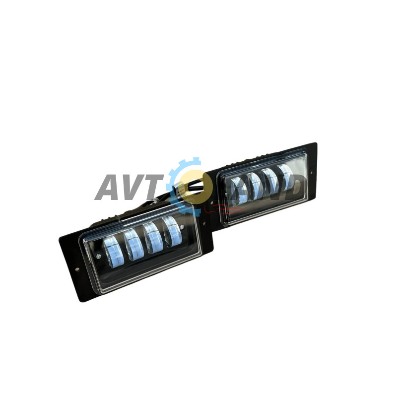 Противотуманные Led фары ВАЗ 2110,2111,2112,2113,2114,2115,2123,2 режима белый/желтый(60ват) купить недорого