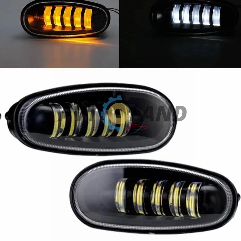 Світлодіодні протитуманні фари на Daewoo Lanos LED кт(2шт) 2 режими Білий/Жовтий купити дешево