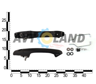 Євроручка дверей ВАЗ 2108 зовнішня (к-т 2шт.) Flagmus