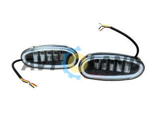 Противотуманная  фара Ланос, Сенс LED 5линз+ходовой огонь (к-кт 2шт) 