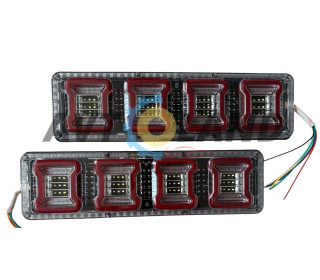 Ліхтар Led задній 12-24 V 46х13см (біжучий поворотник к-т (2шт)