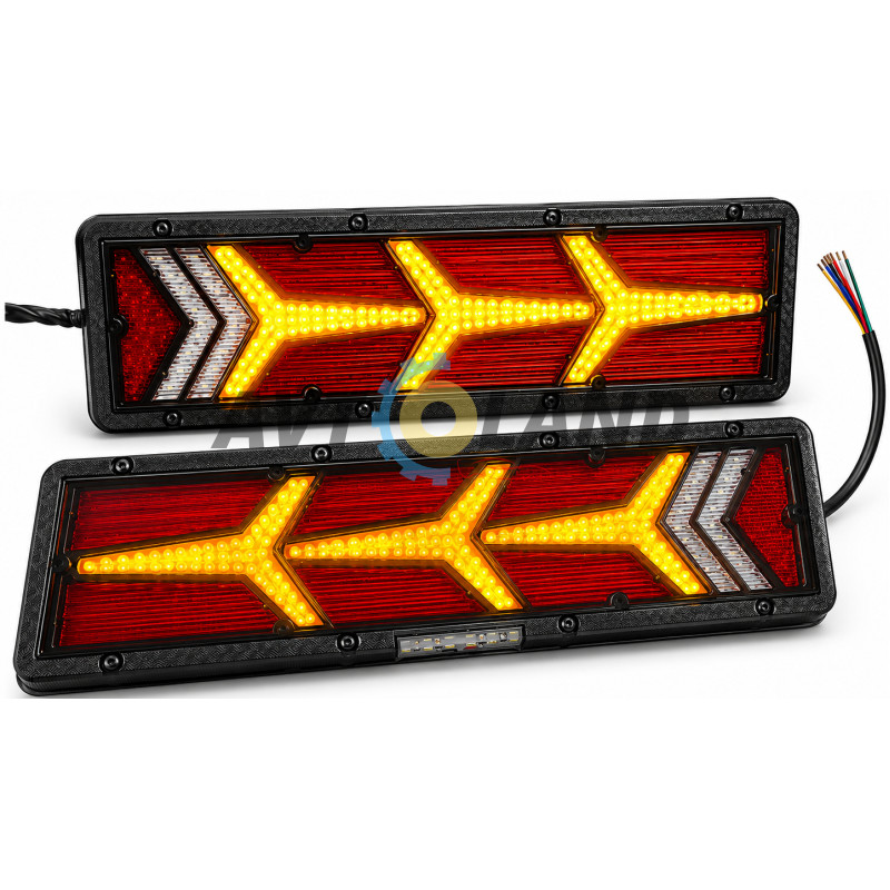 Ліхтар Led задній 12-24 V 46х13см (біжучий поворотник к-т (2шт) купити дешево