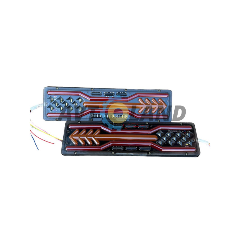 Ліхтар Led задній 12-24 V 46х13см (біжучий поворотник к-т (2шт) купити дешево