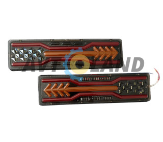 Фонарь Led задний 12-24 V 46х13см(бегующий поворотник к-т(2шт)