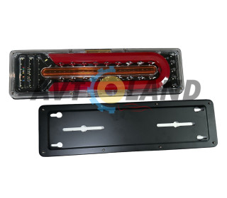 Фонарь Led задний 12-24 V 46х13см(бегующий поворотник к-т(2шт)