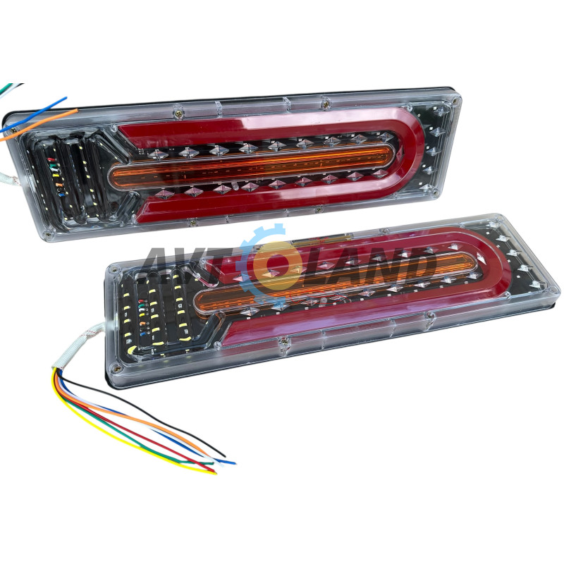 Ліхтар Led задній 12-24 V 46х13см (динамічний сигнал повороту к-ть (2шт) купити дешево