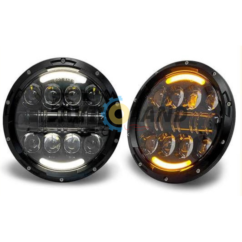 Led Фари Нива 150 ват 2121-21213 Тайга УАЗ 469 ГАЗ 24, ВАЗ 2101, Хаммер, FJ Cruiser, w463 к-т 2 шт) купити дешево