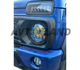 Led Фари Нива 150 ват 2121-21213 Тайга УАЗ 469 ГАЗ 24, ВАЗ 2101, Хаммер, FJ Cruiser, w463 к-т 2 шт)