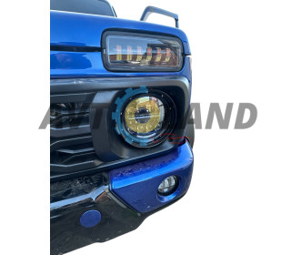 Led Фари Нива 150 ват 2121-21213 Тайга УАЗ 469 ГАЗ 24, ВАЗ 2101, Хаммер, FJ Cruiser, w463 к-т 2 шт)