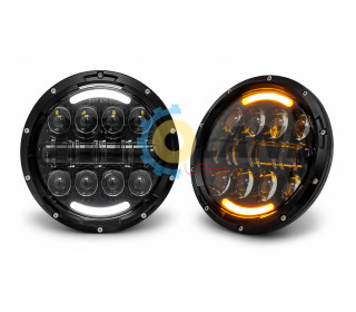 Led Фары Нива 150 ват 2121-21213 Тайга УАЗ 469 ГАЗ 24, ВАЗ 2101, Хаммер, FJ Cruiser, w463 (к-т 2 шт)