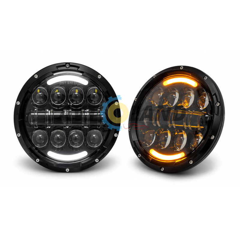 Led Фари Нива 150 ват 2121-21213 Тайга УАЗ 469 ГАЗ 24, ВАЗ 2101, Хаммер, FJ Cruiser, w463 к-т 2 шт) купити дешево