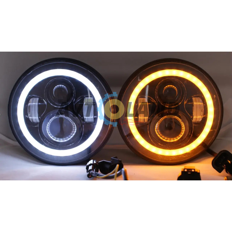 Led Фары Нива 2121-21213 Тайга УАЗ 469 ГАЗ 24, ВАЗ 2101, Хаммер, FJ Cruiser, w463 BLASKAR купить недорого