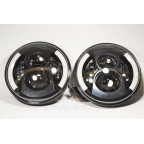 Led Фары 90 ват Нива 2121-21213 Тайга УАЗ 469 ГАЗ 24, ВАЗ 2101, Хаммер, FJ Cruiser, w463 (луна) купить недорого