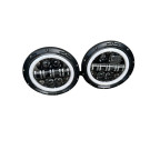 Led Фары Нива 2121-21213 Тайга УАЗ 469 ГАЗ 24, ВАЗ 2101, Хаммер, FJ Cruiser, w463 Полный круг+ линза купить недорого