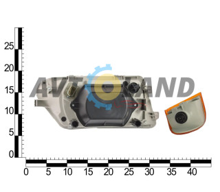 Фара ВАЗ 2113-15 лев. желтый указатель