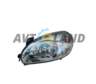 Фара DAEWOO LANOS лев. черный корпус под электрокорректор