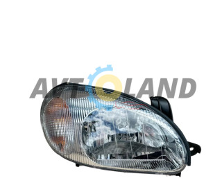 Фара DAEWOO LANOS прав. черный корпус под электрокорректор