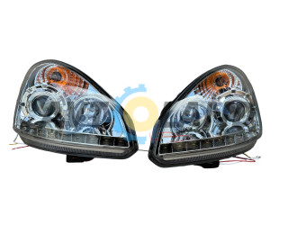 Фара ВАЗ 2170 -2172 WHITE Пріора з лизной +ДХХО (к-т 2шт.)