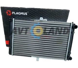 Радіатор ВАЗ 2108-099, 2113-15 інж., алюм., Daewoo Sens 1,3, основний, Flagmus