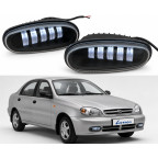 Світлодіодні протитуманні фари на Daewoo Ланос,Сенс LED к-т(металевий корпус) купити дешево