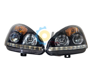 Фара ВАЗ 2170 -2172 BLACK Пріора з лизной +ДХХО к-т (к-т 2 шт)