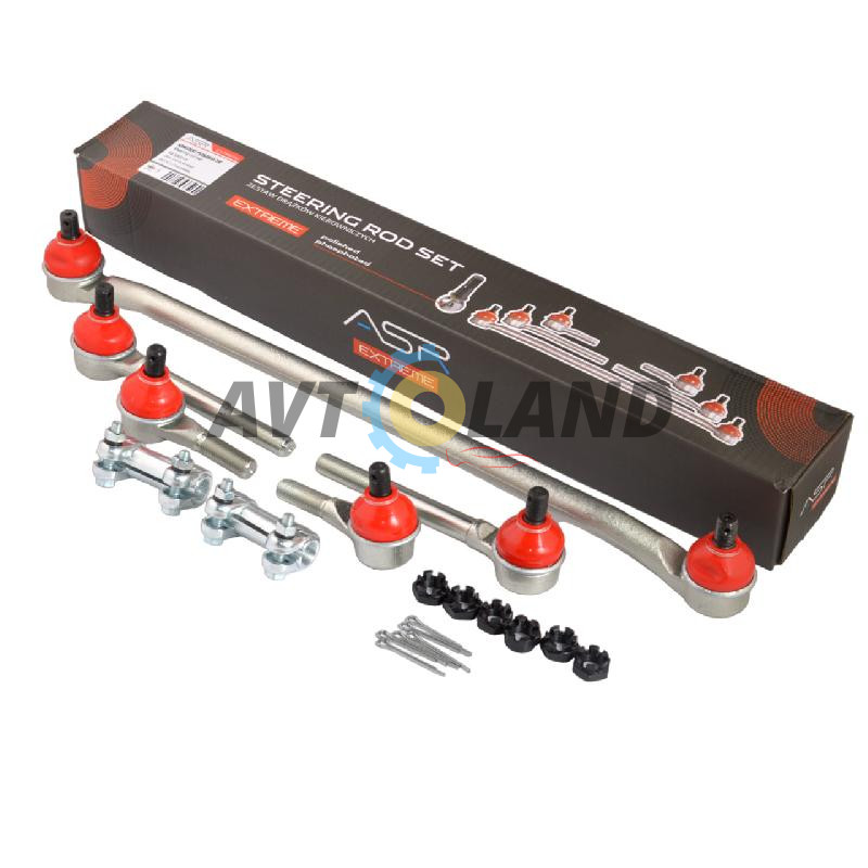 Комплект рульових тяг ВАЗ 2121-213 зі згонами, кор. уп. ″трапеція″ ASR EXTREME купити дешево