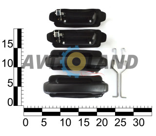 Євро ручки дверні зовнішні 2105,2107 33 STANDART