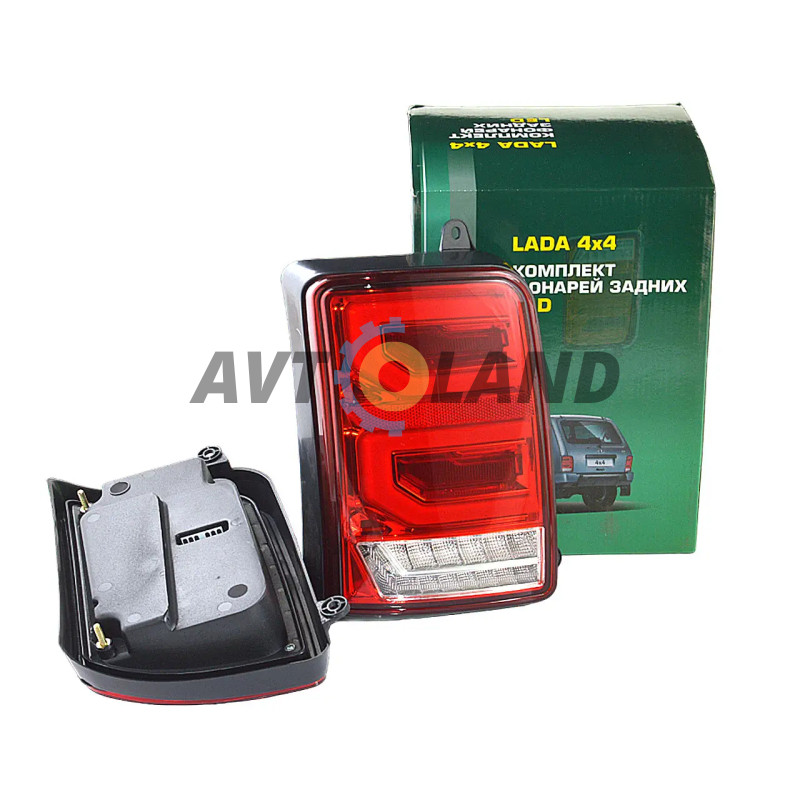 Ліхтар задній LED ВАЗ 2121-21213 (к-кт 2шт) УРБАН Червоні (RANGE ROVER) BLASKAR купити дешево