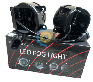 Світлодіодні протитуманні фари Led 3 лінз кругла 90мм 100W 3,5″ Рено, Форд, Опель 2 режими