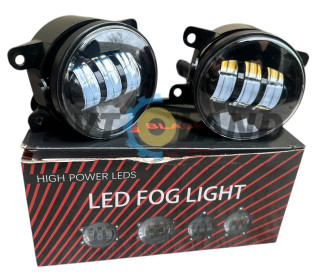 Світлодіодні протитуманні фари Led 3 лінз кругла 90мм 100W 3,5″ Рено, Форд, Опель 2 режими
