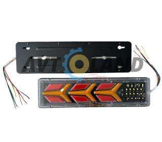 Фонарь Led задний 12-24 V 46х13см(бегующий поворотник к-т(2шт)