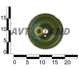 Шків демпфер вала колінчастого ВАЗ 2108-15, 1117-19, 2190-94, інж. 8 кл. OEM