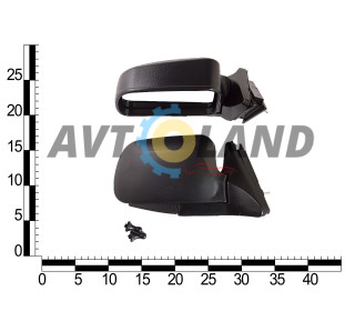 Дзеркало зовнішнє ВАЗ 2105,2107  з метал. трик. (к-т 2 шт.)  Євро сфера