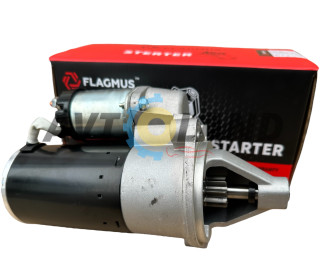 Стартер ГАЗель, Волга, УАЗ дв. ЗМЗ 405, 406, 409, редукторный, 12В, 1,7кВт, 9зуб.  Flagmus