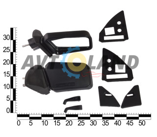 Дзеркало зовнішнє ВАЗ 2108-2109,2113-2115  (к-т 2 шт.) Pegas 