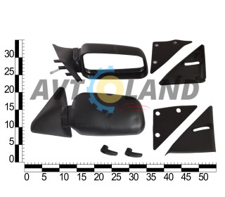 Зеркало наружное ВАЗ 2110-2112 (к-т 2 шт.) Pegas