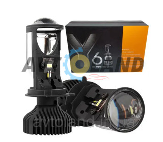 Лампи LED мінілінзи Н4 Auto Led Linz LENS″ (80 Вт, 16000 Лм, 5700К, 12-24v, Цоколь H4)