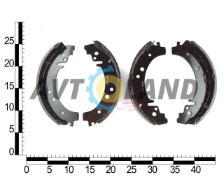 Колодка гальмівна задня ВАЗ 2101-07, 2121-214 (к-т 4 шт.)