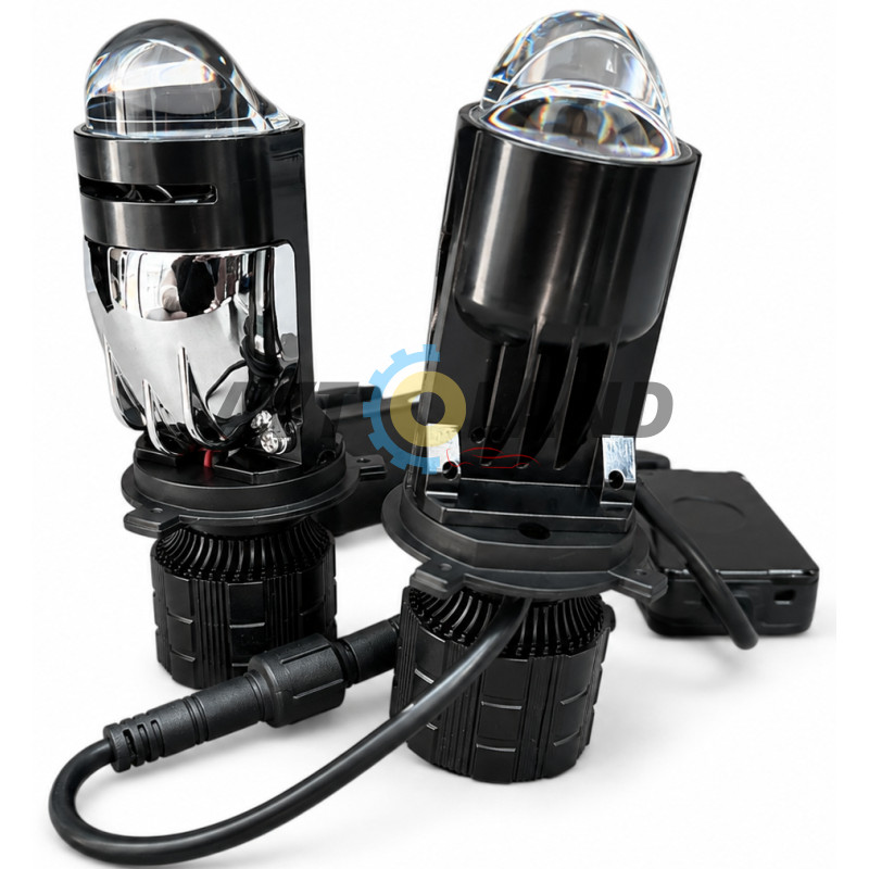 Led світлодіодні міні лінзи Bi-LED MiniLens A82 H4 1.4″ 5700k 7200lm 40w 12-24v купити дешево