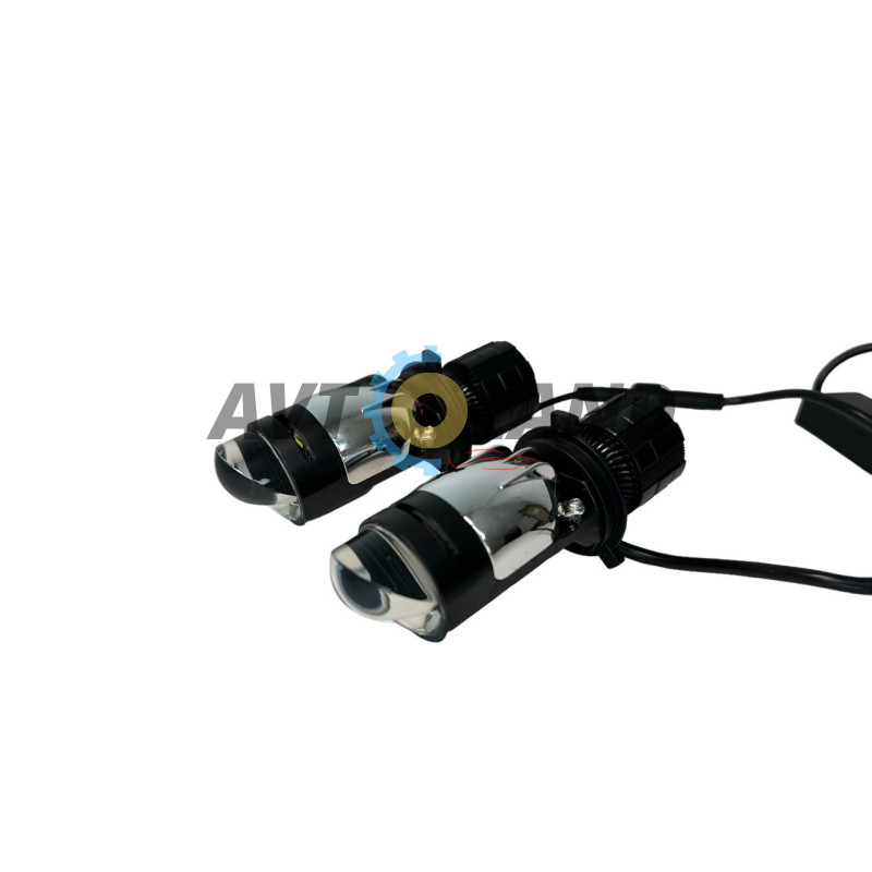 Led cветодиодные мини линзы Bi-LED MiniLens A82 H4 1.4″ 5700k 7200lm 40w 12-24v купить недорого