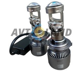 Лампы LED мини-линзы G01- H7 MINI LED LENS(60Bт,12000Лм,6000К,9-18v.Цоколь Н7)