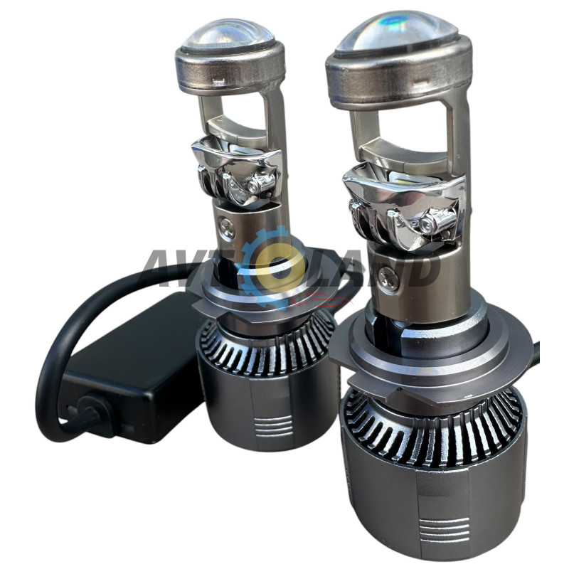 Лампы LED мини-линзы G01- H7 MINI LED LENS(60Bт,12000Лм,6000К,9-18v.Цоколь Н7) купить недорого