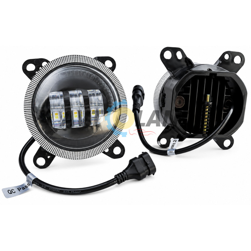 Противотуманные LED фары DAF XF105,CF65,CF75,CF85,LF45,LF55 (30ВТ) (2 режима белый/желтый) купить недорого